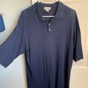 🔥 Barneys 100% silk polo shirt